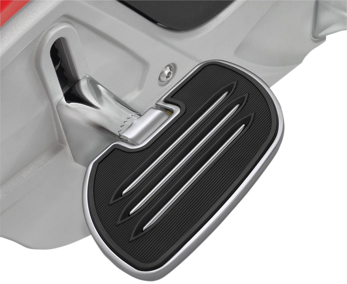Show chrome Passenger Floorboards - Black - Spyder RT Can-Am