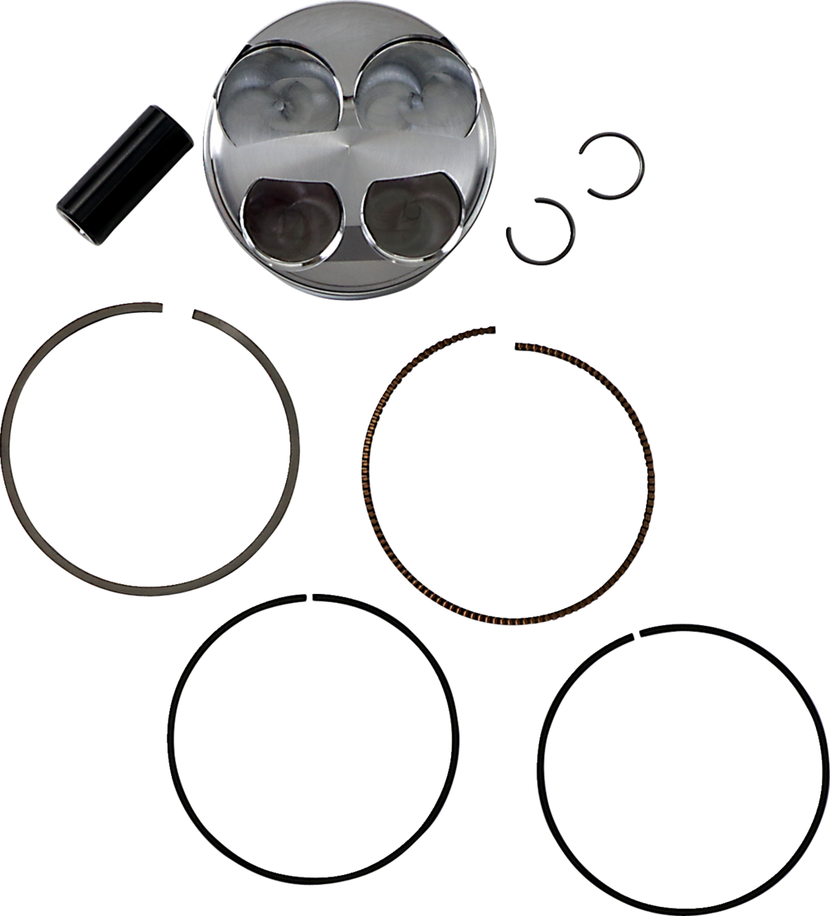 Je pistons Piston Kit - 77.00 mm - 14.0:1 CR - Kawasaki