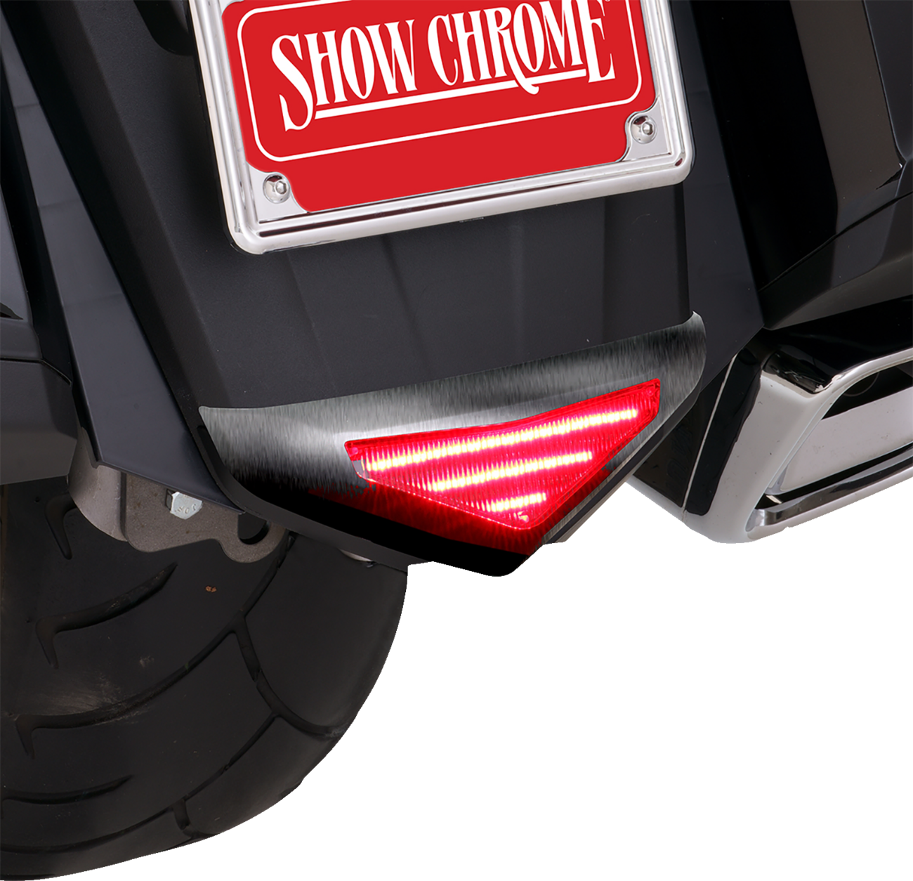 SHOW CHROME Rear Fender Lower Trim Light