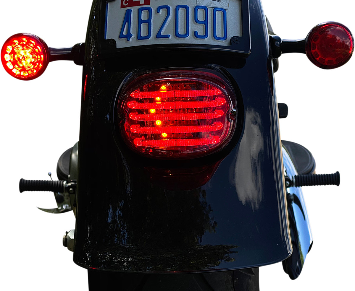 Custom Dynamics ProBEAM Low Profile LED Taillight With Turn Signals For Harley 1999-2025