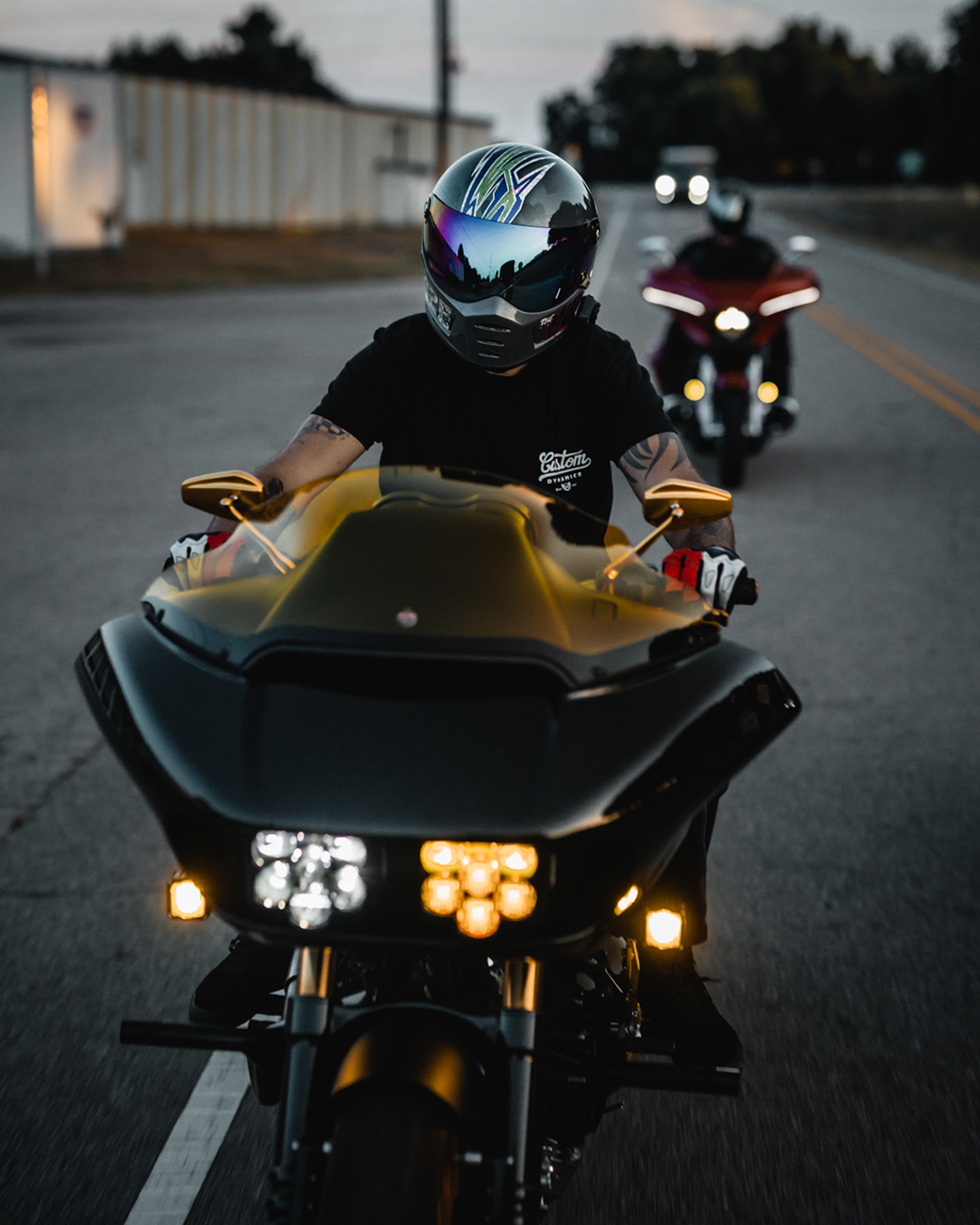 Custom Dynamics Shark Demon Headlight / Fog Lamp For Harley Road Glide 2015-2025