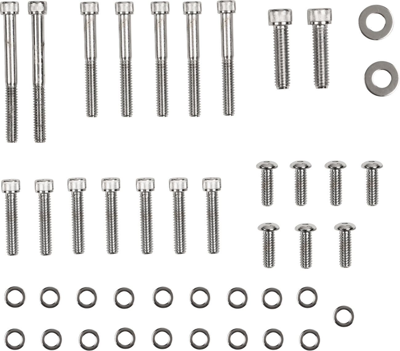 Drag Specialties Inner and Outer Primary/Derby/Inspection Covers Bolt Set