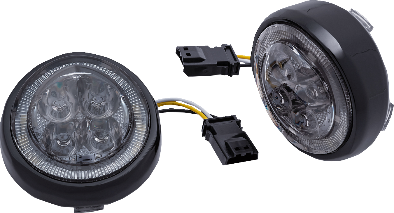 CIRO LED Fang® Front Signal Light Inserts with Bezel