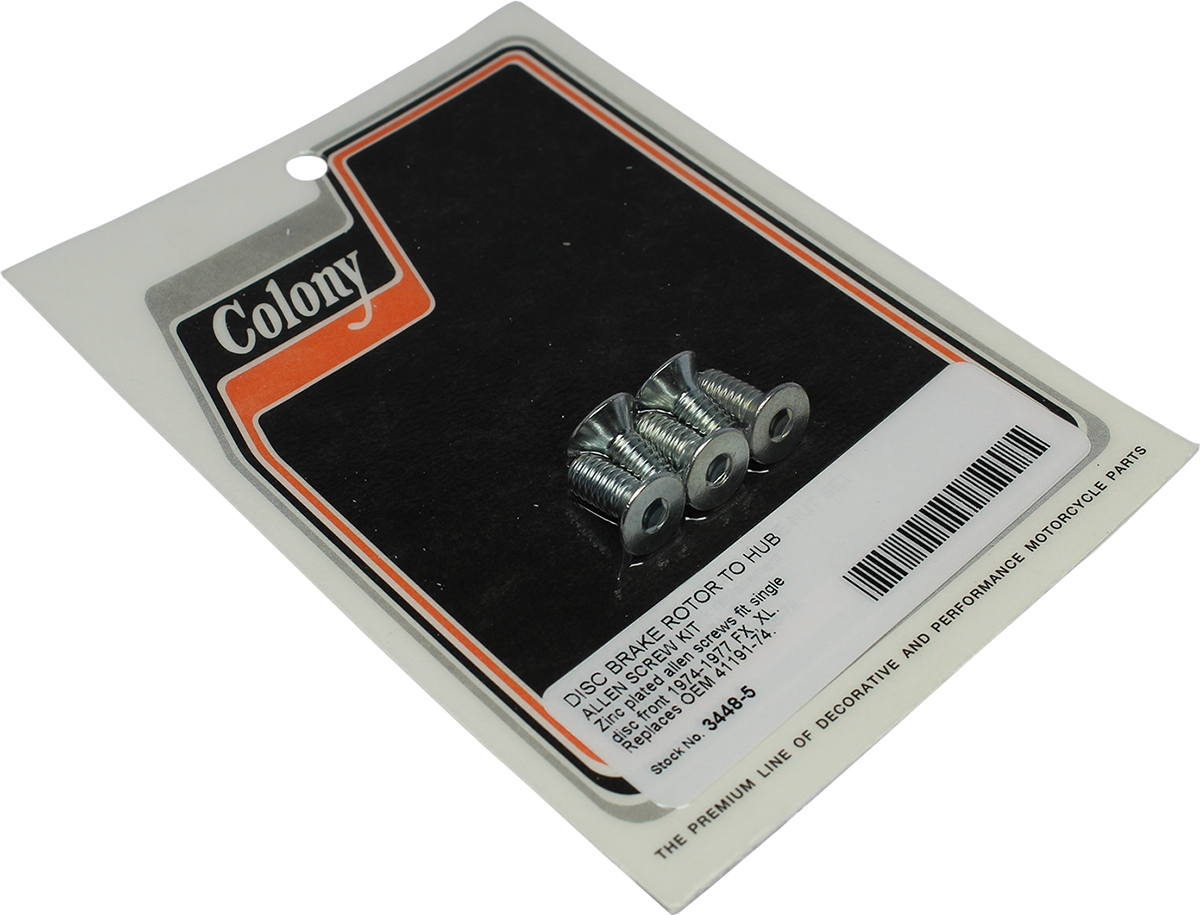 COLONY Disc Brake Rotor to Hub Allen Screw Kit