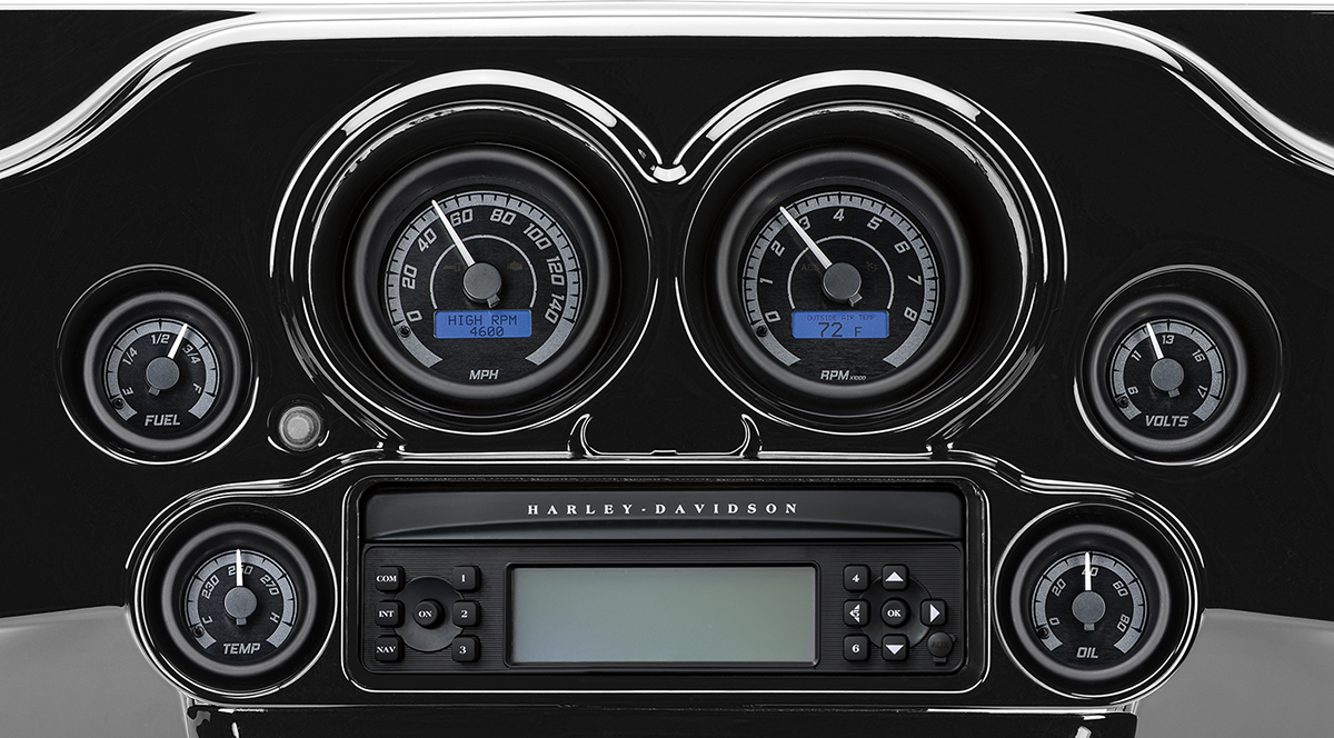Dakota Digital MVX Two-Gauge Speedometer and Tachometer Kit For Harley 1996-2003