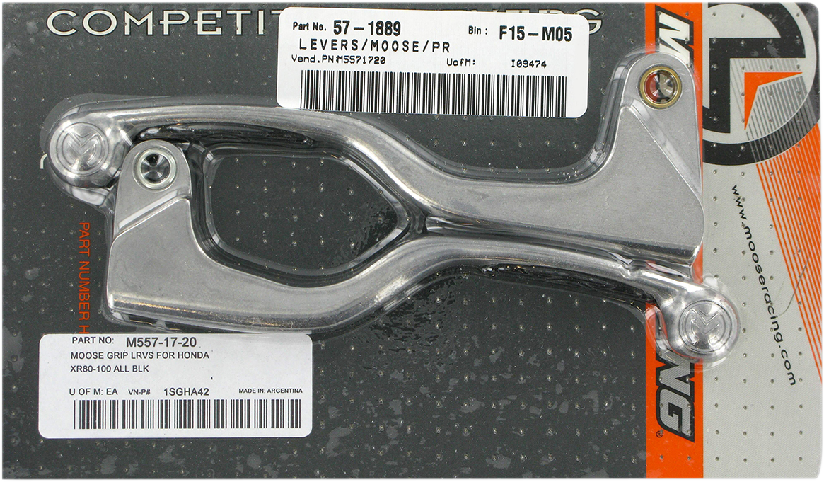 Moose Racing Competition Lever Set Honda XR80R / XR100R 1990-2003
