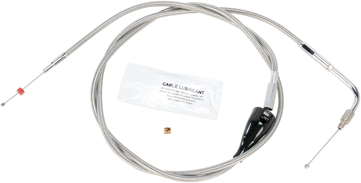 Barnett Stainless Steel Idle Cable For Harley Touring With Cruise 1996-2001