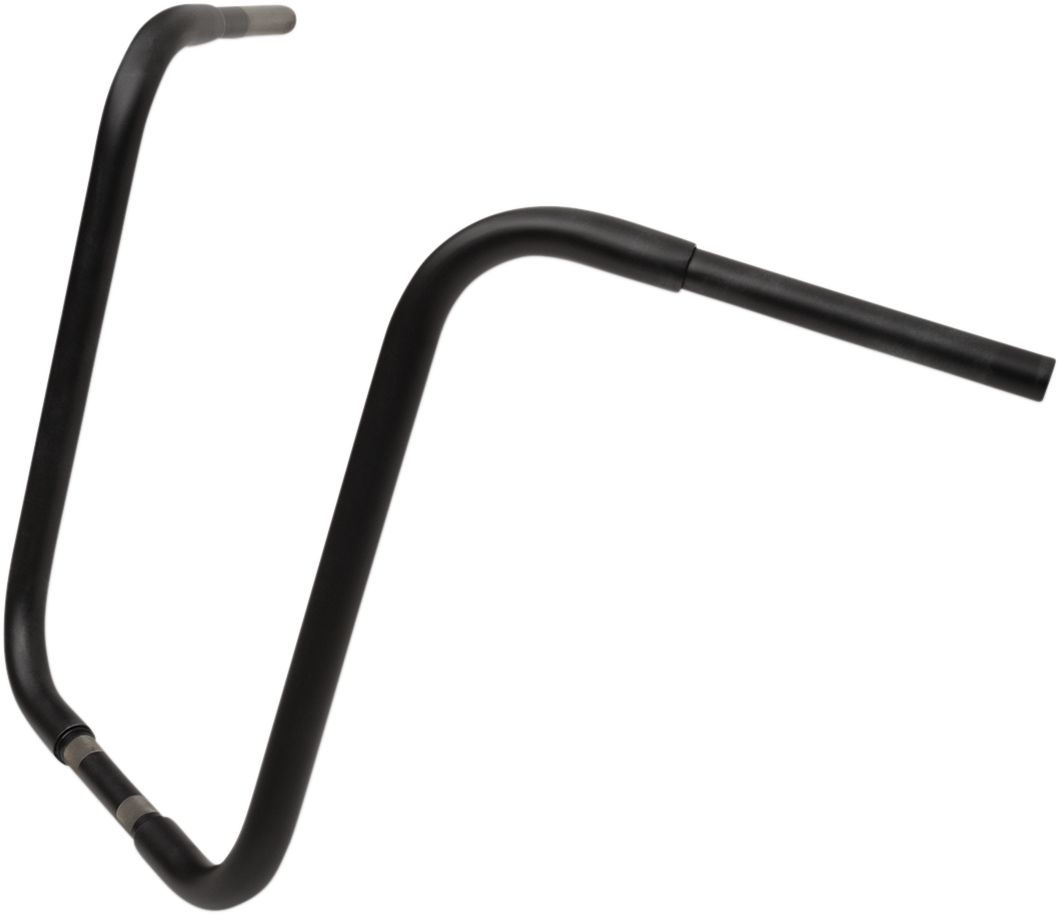 Drag specialties 1-1/4" Buffalo Touring Handlebar - 18" - TBW - Flat Black Harley Davidson