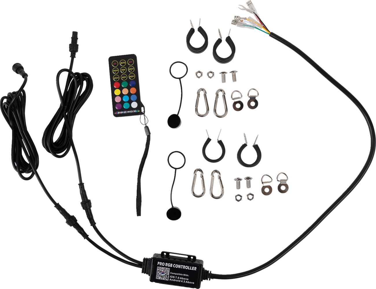 MOOSE OFFROAD Quick Disconnect Angel Whip Lights