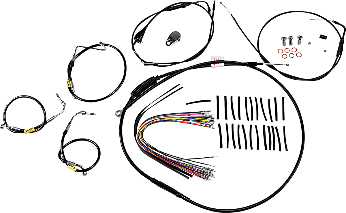 Burly Handlebar Cable Installation Kit For Harley Electra / Street Glide 2000-2006