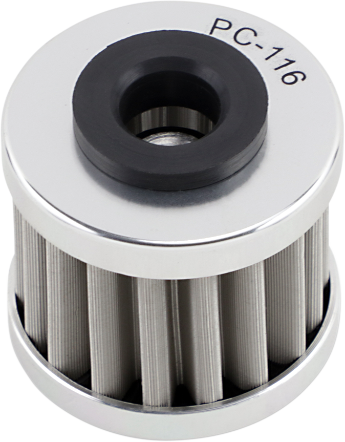 PC RACING Flo® Stainless Steel Oil Filter
