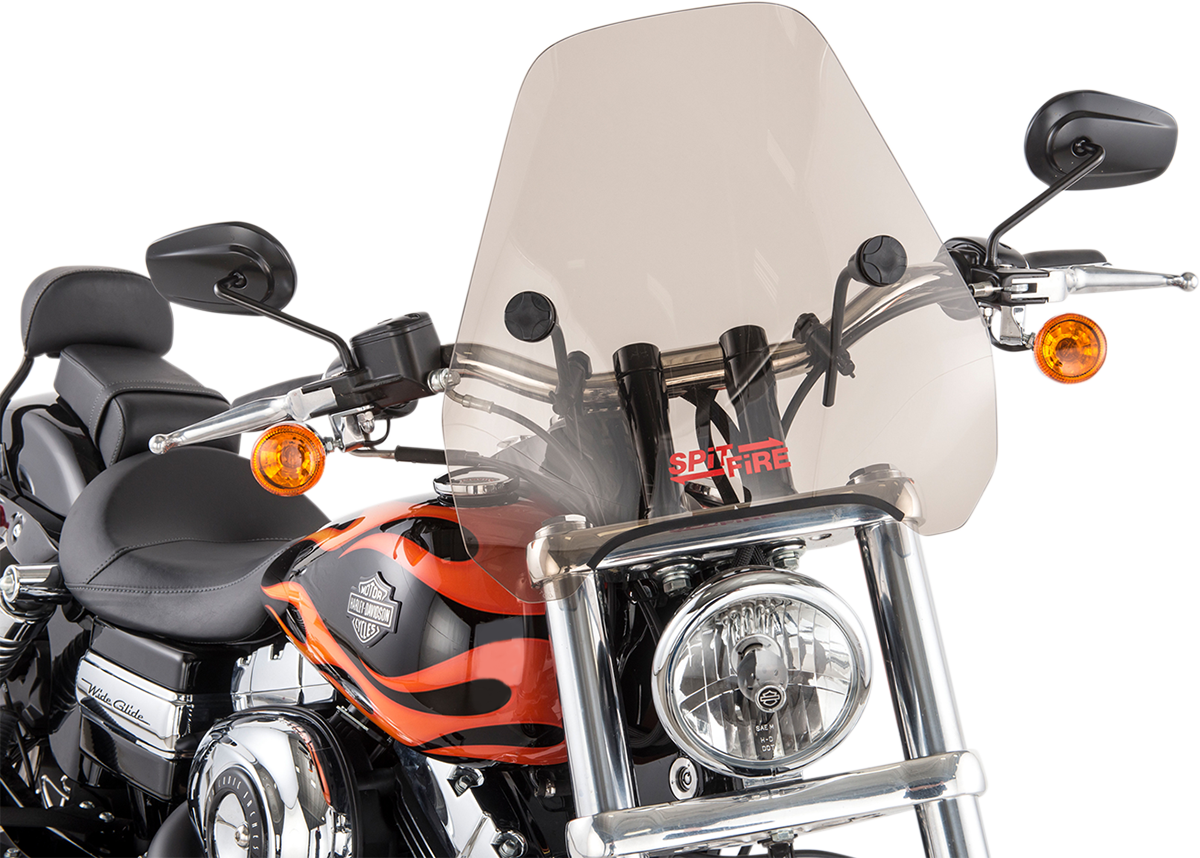 Slipstreamer Spitfire Windshield - 15" - Smoke Harley Davidson/Honda/Kawasaki/Suzuki/Triumph/Victory/Yamaha/Indian/Moto Guzzi