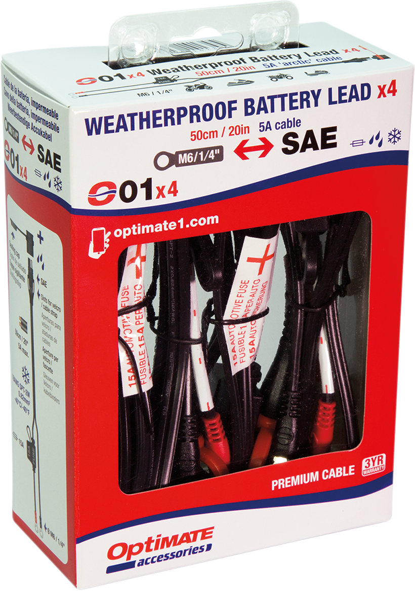 TECMATE 1/4" Eyelet Battery Connection Lead