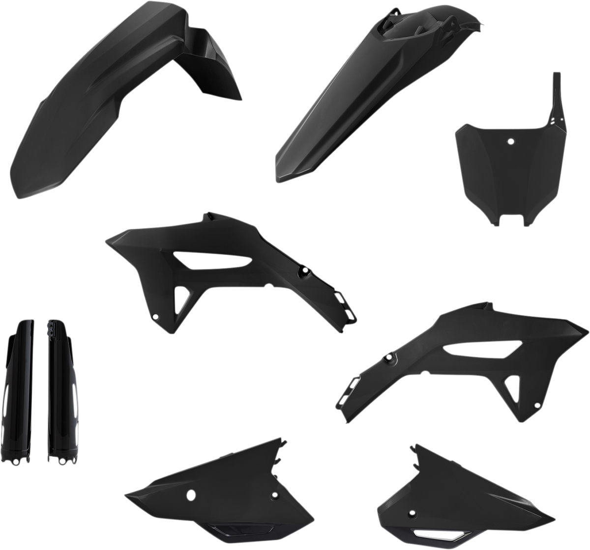 Acerbis Full Body Kit - Black - CRF 250R/450R/R-S '22-'24 2021-2024 Honda CRF450R / 2022-2024 Honda CRF250R / 2023-2024 Honda CRF450R-S