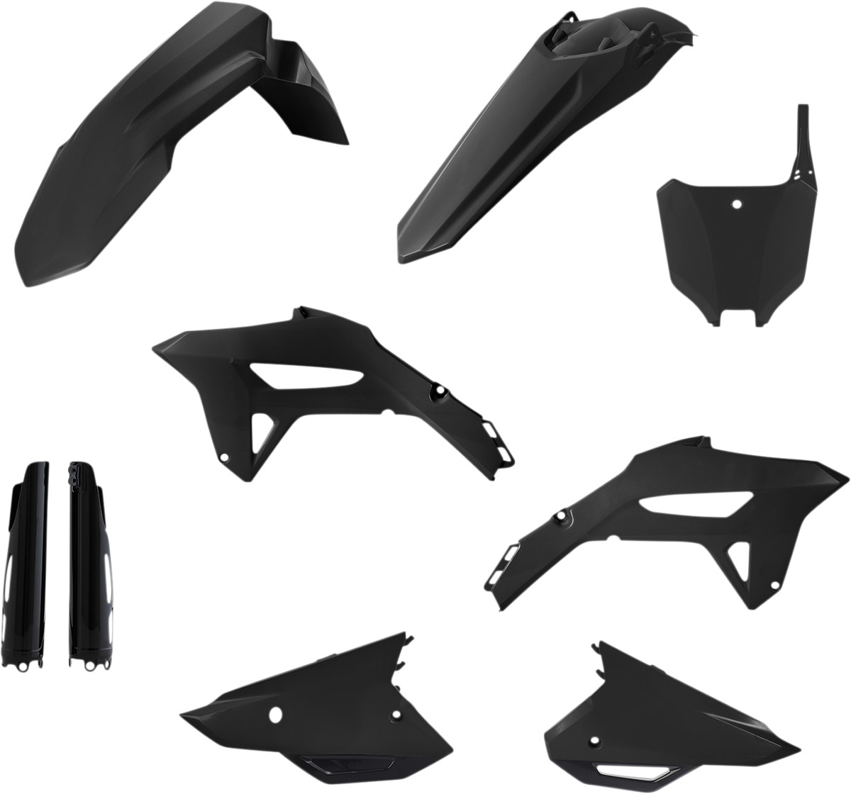 Acerbis Full Body Kit - Black - CRF 250R/450R/R-S '22-'24 2021-2024 Honda CRF450R / 2022-2024 Honda CRF250R / 2023-2024 Honda CRF450R-S