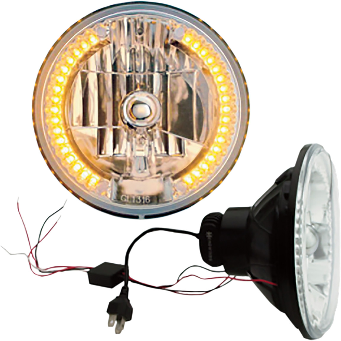Snake-Eye Headlamp w/ LED Turn Signals and Control Module