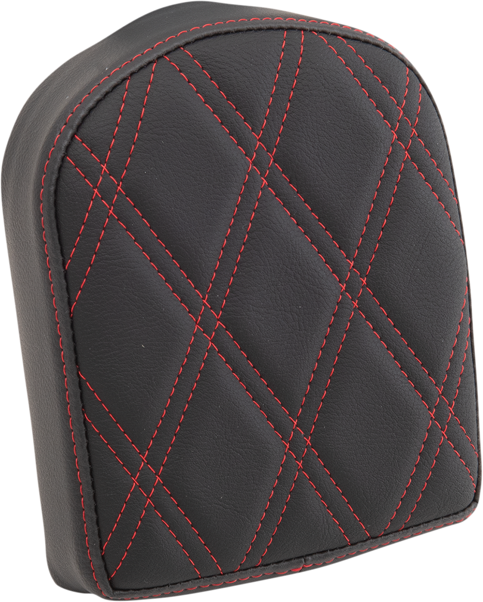 Drag specialties seats Sissy Bar Pad - Double Diamond - Red - Short