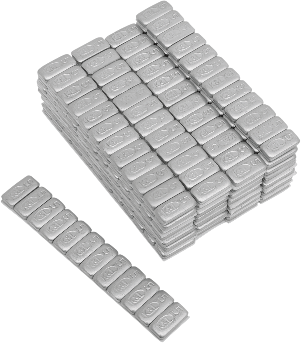 K&l supply Wheel Weights - Rectangle - Adhesive Stick-On - Silver - 360 Pack