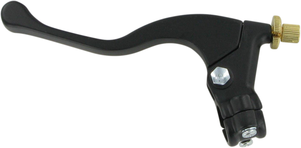 Parts unlimited Lever Assembly - Left Hand - Shorty - Honda - Black