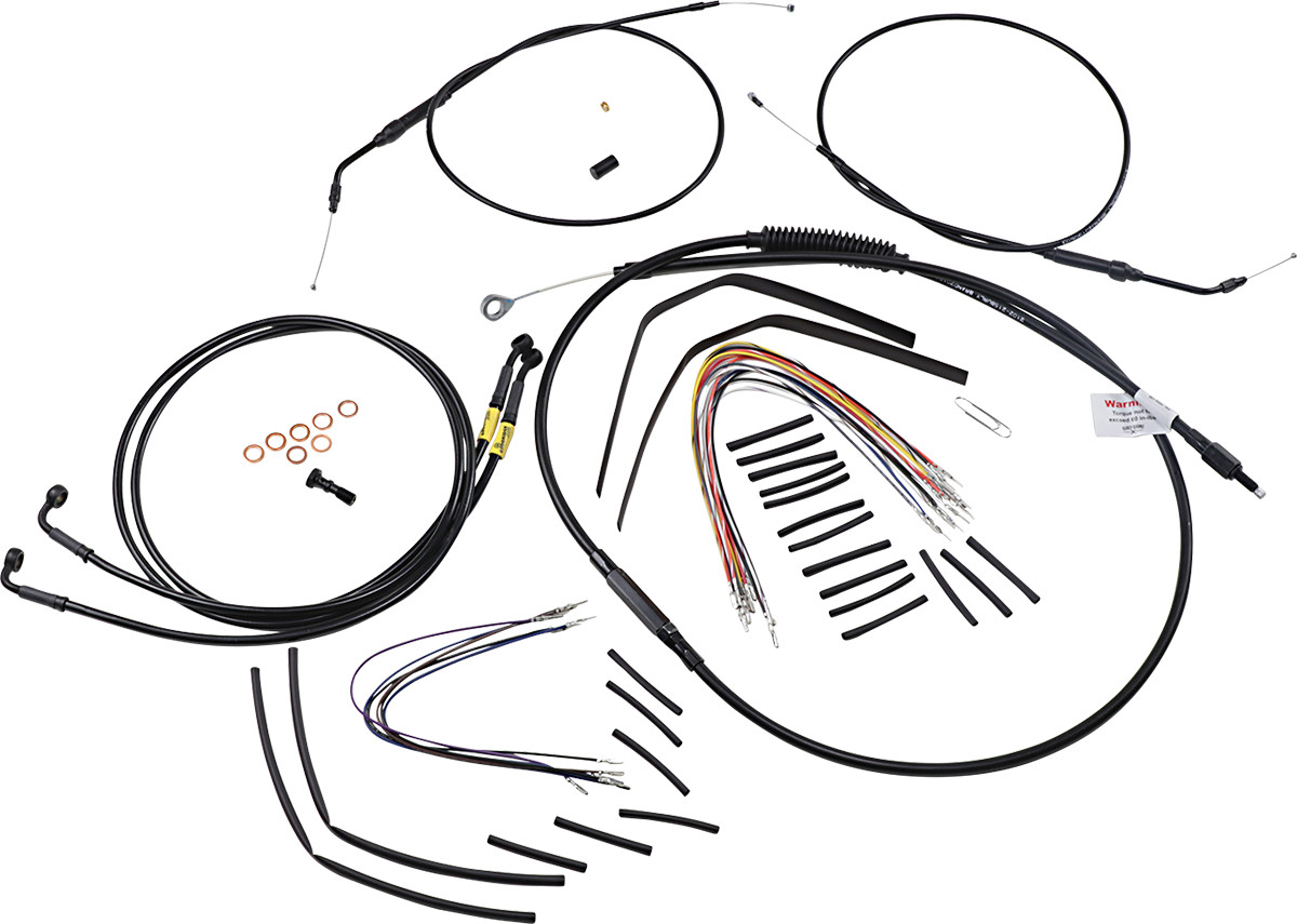 Burly Handlebar Cable Installation Kit For Harley Fat Bob 2008-2011
