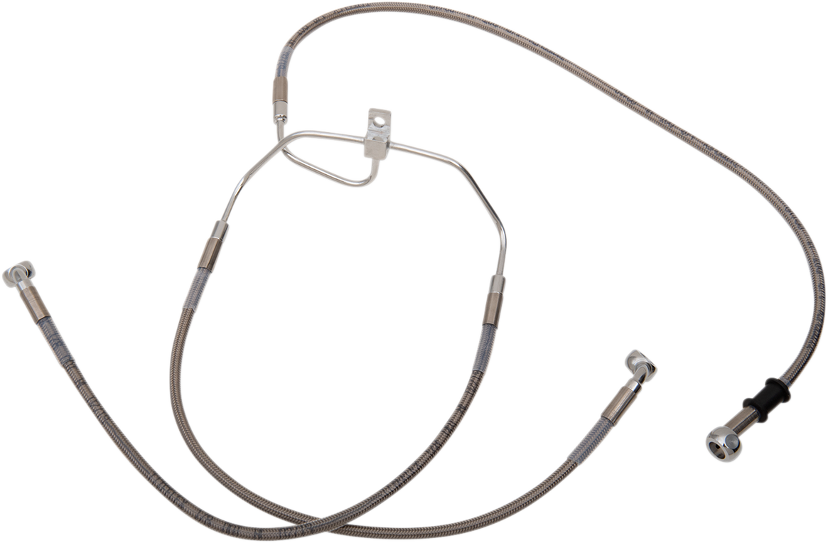 Drag specialties Brake Line - +6" - Stainless Steel - FXDF '08-'17 2008-2017 Harley Davidson FXDF Fat Bob