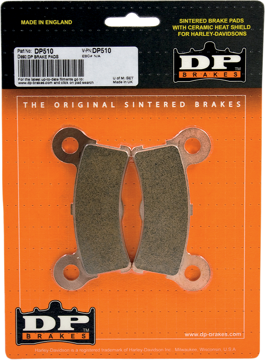 DP Brakes Sintered Rear Brake Pads For Harley Trike 2009-2013