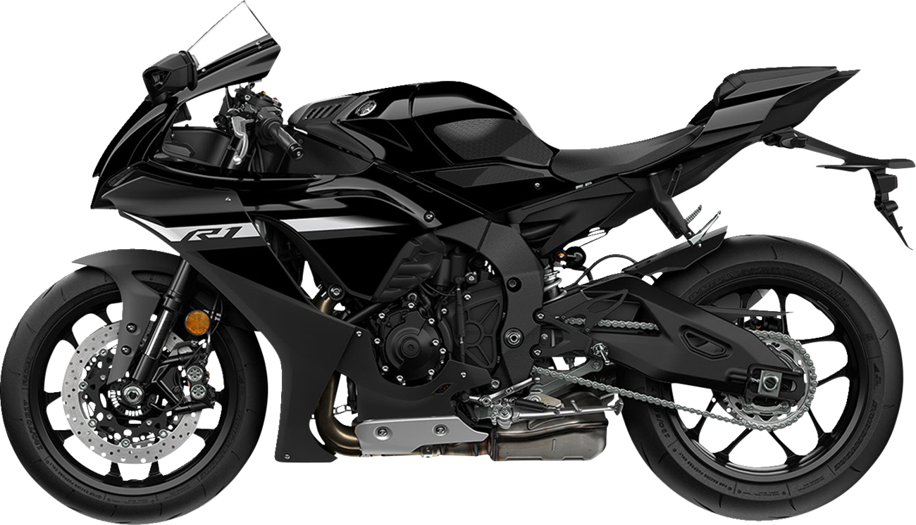 Stompgrip Traction Pad Tank Grips - Icon - Black - YZF-R1 2015-2025 Yamaha YZF-R1