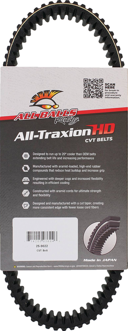 ALL BALLS All-Traxion HD CVT Belt