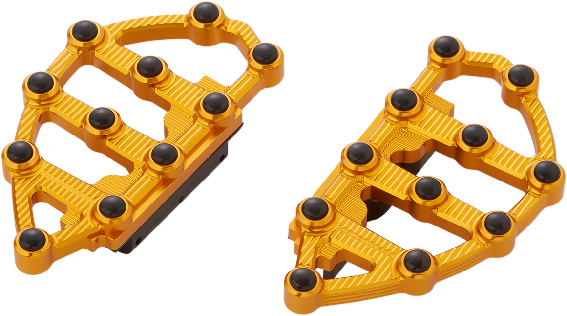 Arlen ness MX Passenger Floorboards - Gold Harley Davidson