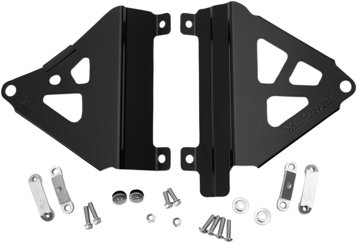 Works connection Radiator Brace Set - Black - Honda