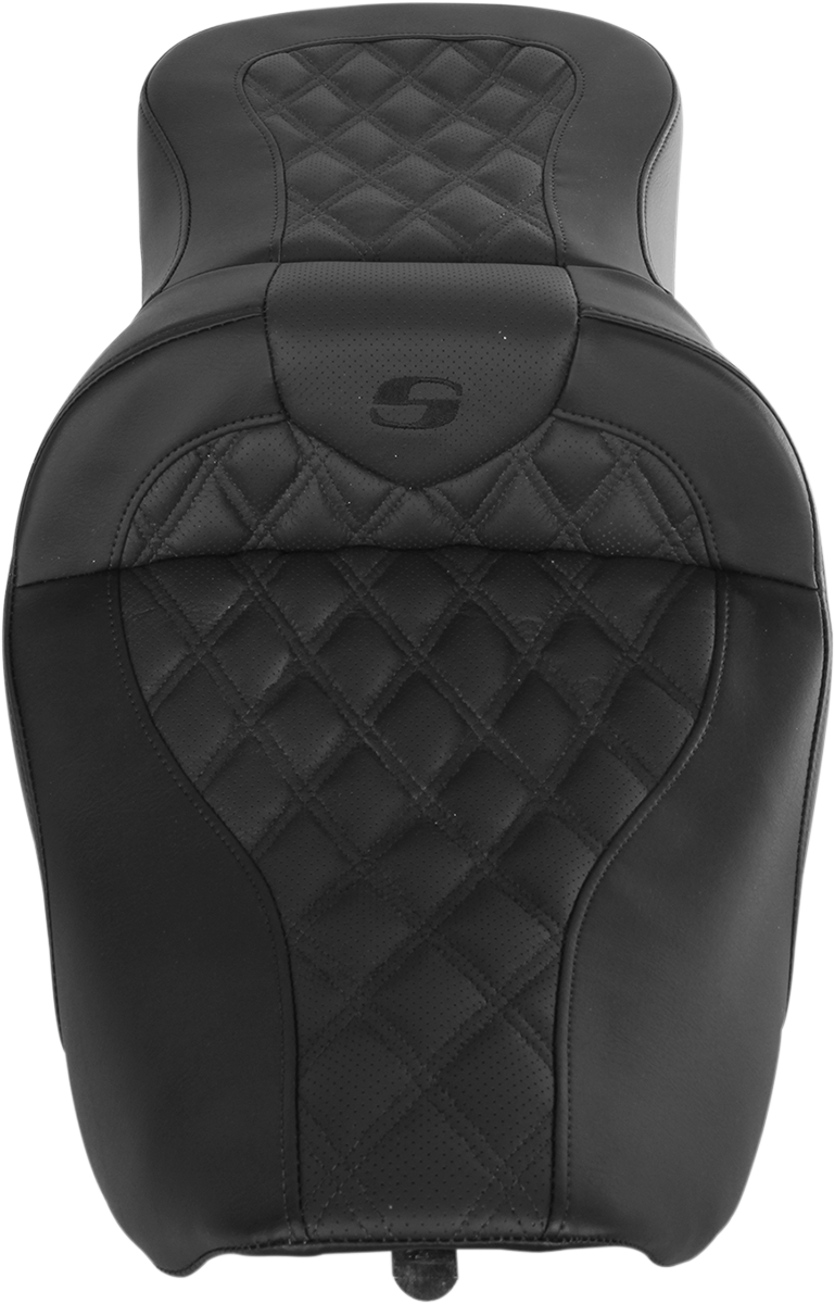 Saddlemen Roadsofa™ Seat - Full Lattice Stitch - without Backrest - FLH '97-'07 Harley Davidson