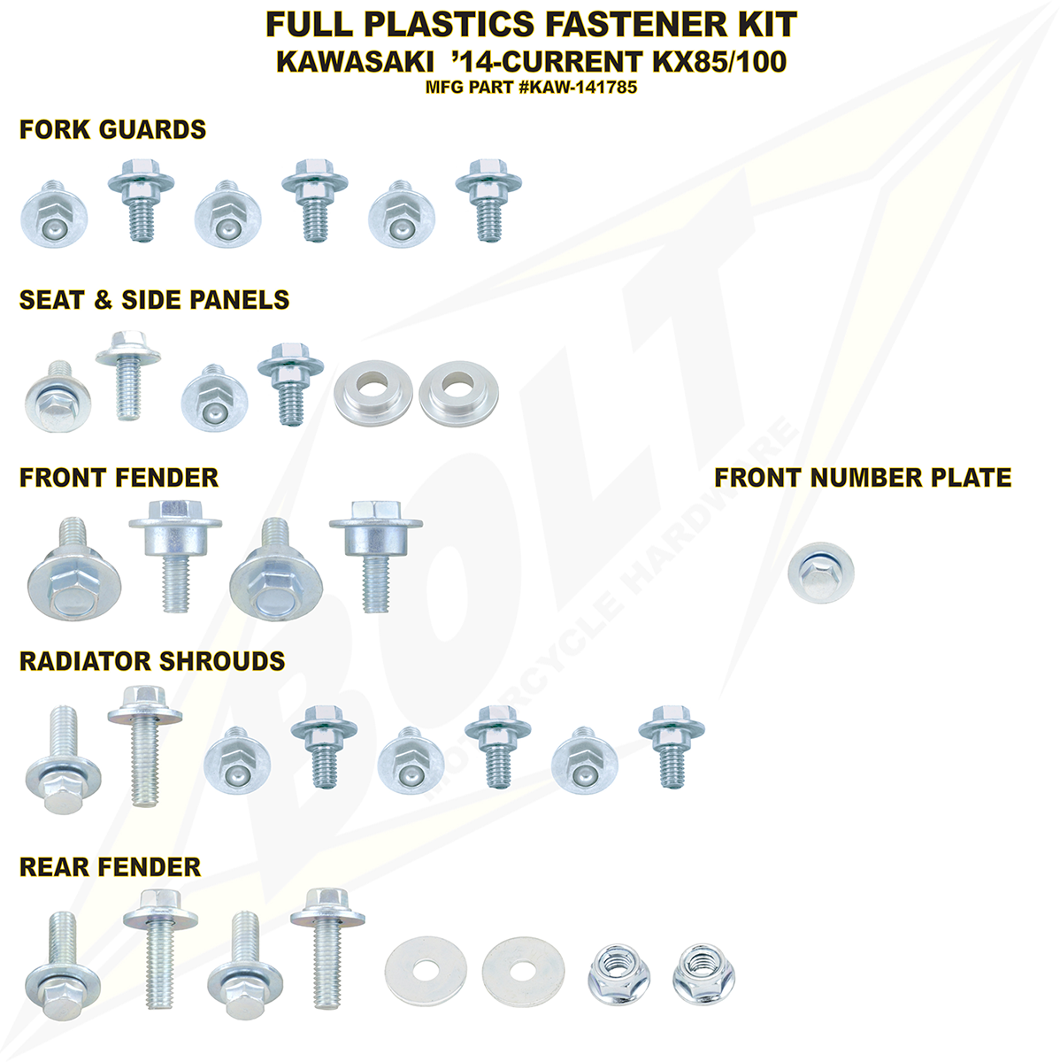 BOLT Full Body Work Fastener Kit