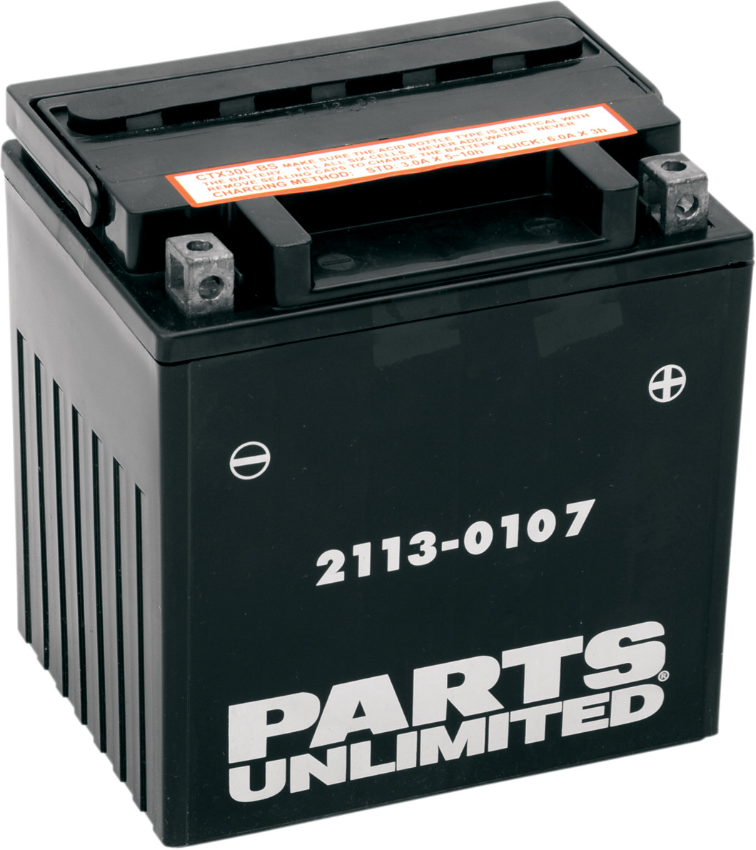 Parts unlimited AGM Battery - YIX30L-BS Harley Davidson/Arctic Cat/BMW/Moto Guzzi/Polaris/Sea-Doo/Can-Am/CFMOTO/Ski-Doo/Ducati/Tigershark