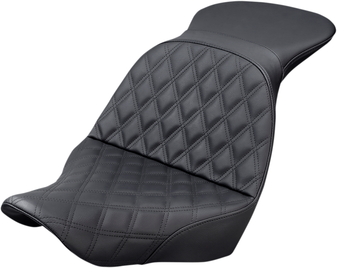 Saddlemen Explorer LS Lattice Stitch Seat For Harley Softail Low Rider / Sport Glide 2018-2025