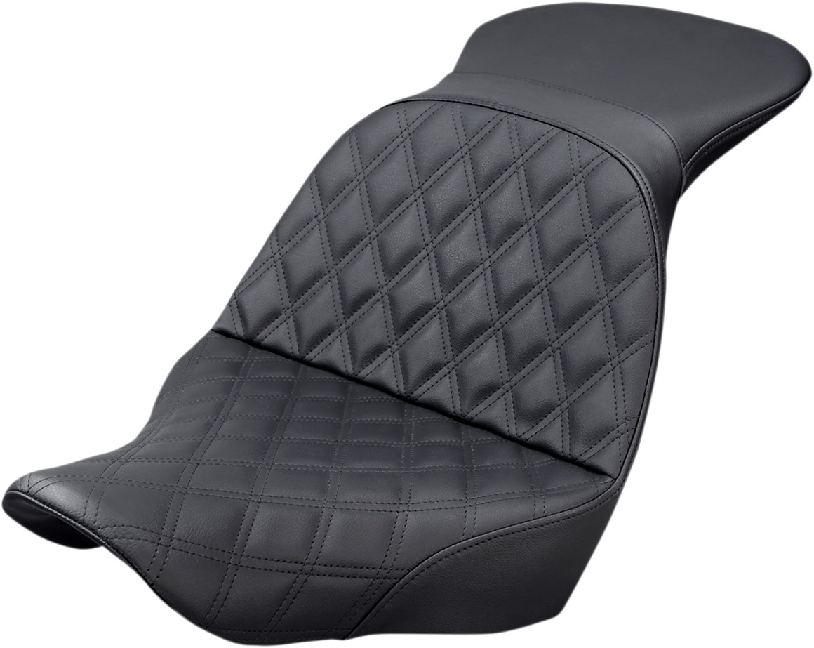 Saddlemen Explorer LS Lattice Stitch Seat For Harley Softail Low Rider / Sport Glide 2018-2025