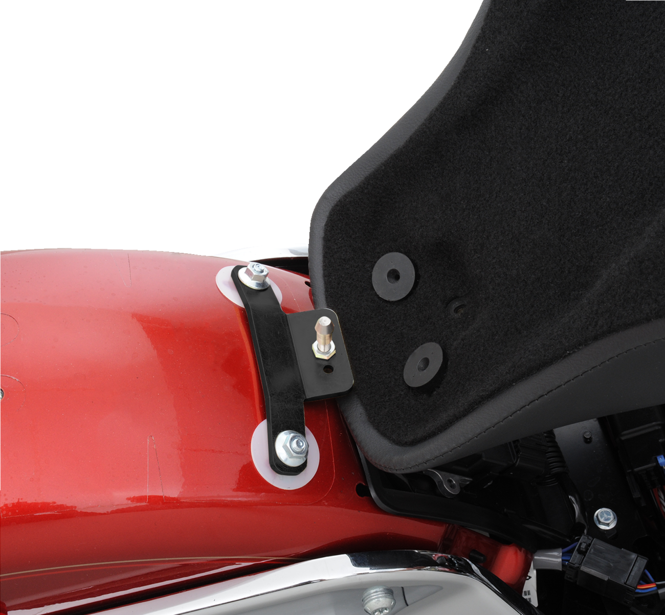 Drag specialties seats EZ-Solo Seat - Smooth - Solar-Reflective Leather - FLST '00-'17 Harley Davidson