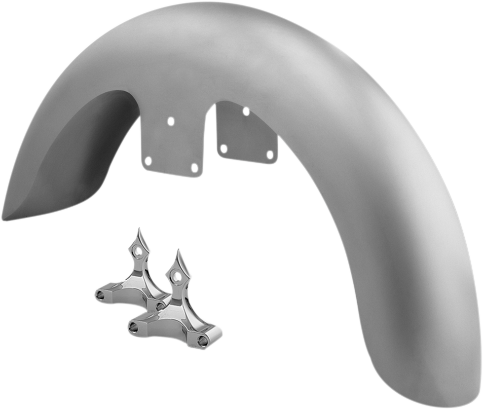 Rc components Front Fender Kit with Chrome Adapters - For 26" Wheel - 6" W Harley Davidson