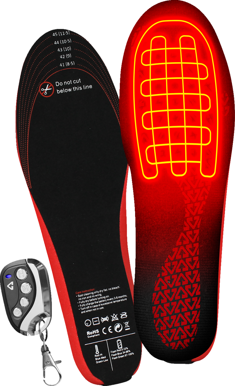 3V Rechargeable Heated Insoles with Remote