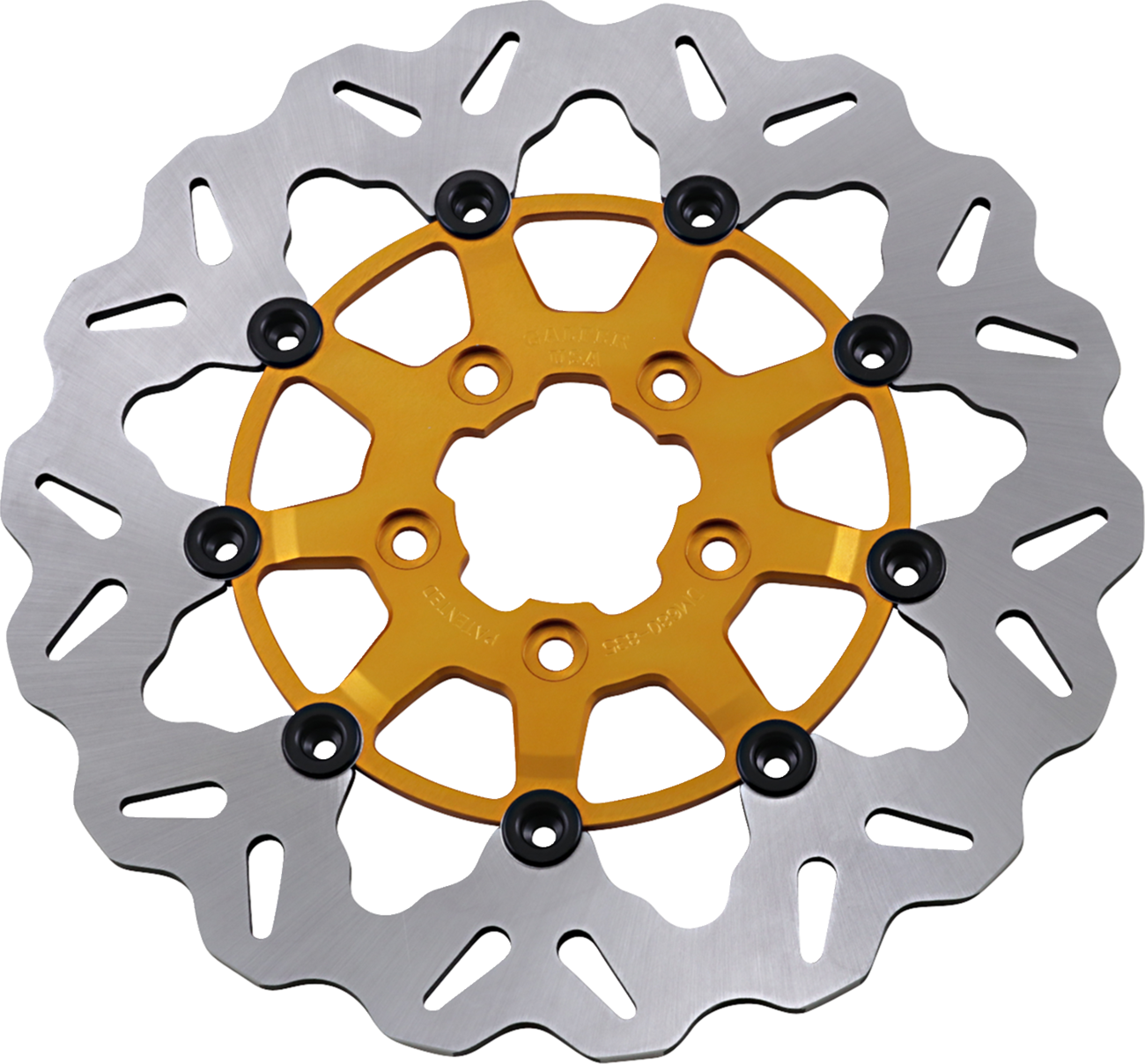 Gbrakes Front Wave® Rotor - Gold Center Harley Davidson