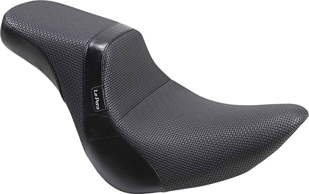 Le pera Daytona 2-Up Seat - Without Backrest - Basketweave - Black - FLFB '18-'23 2018-2019 Harley Davidson FLFB Fat Boy 107 / 2018-2023 Harley Davidson FLFBS Fat Boy 114