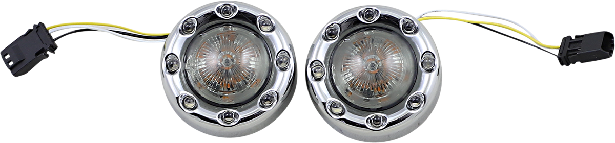 Custom dynamics Bullet Turn Signal JAE - Chrome - Smoke Lens Harley Davidson