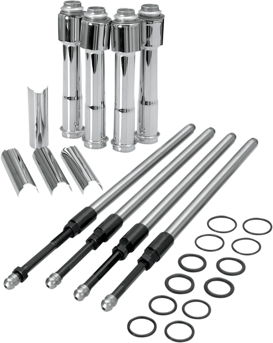 S&s cycle Quickee Pushrod Kit with Chrome Covers - XL Harley Davidson