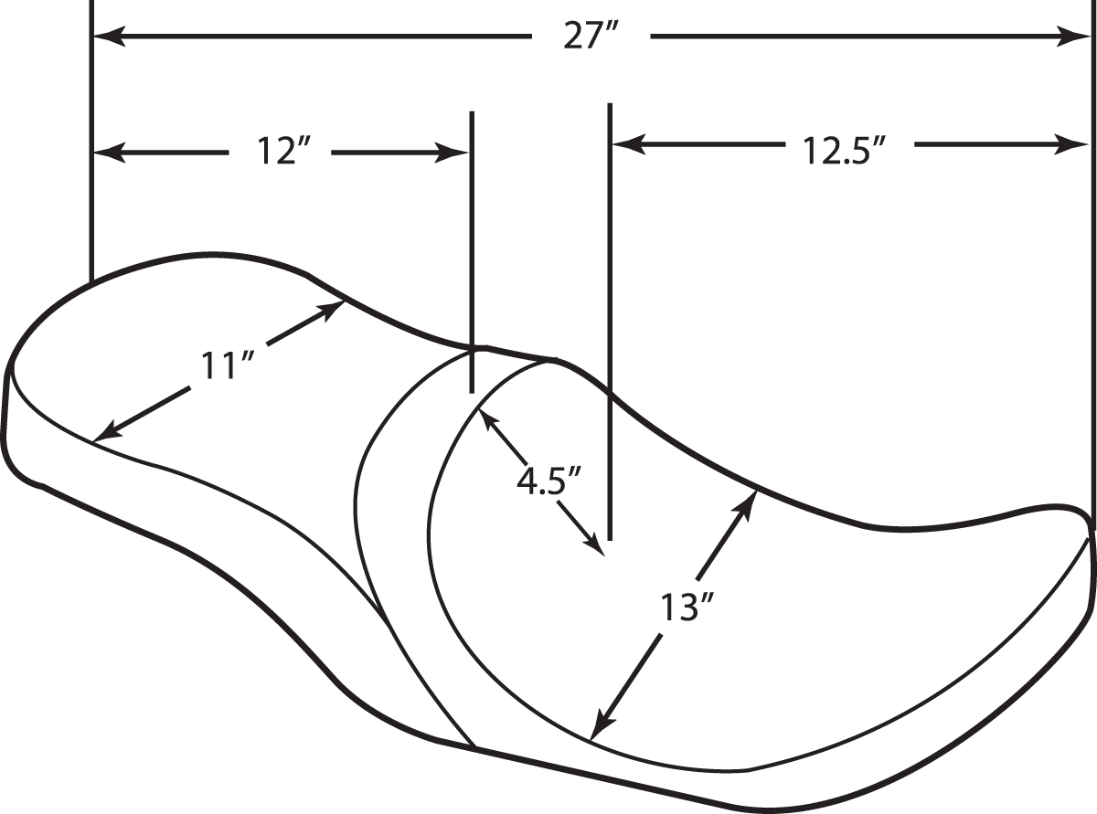 LOW PROFILE TOUR SEATS FOR NESS WING TANK, YAFFE RAZORBACK or YAFFE 6-GAL. TANK 