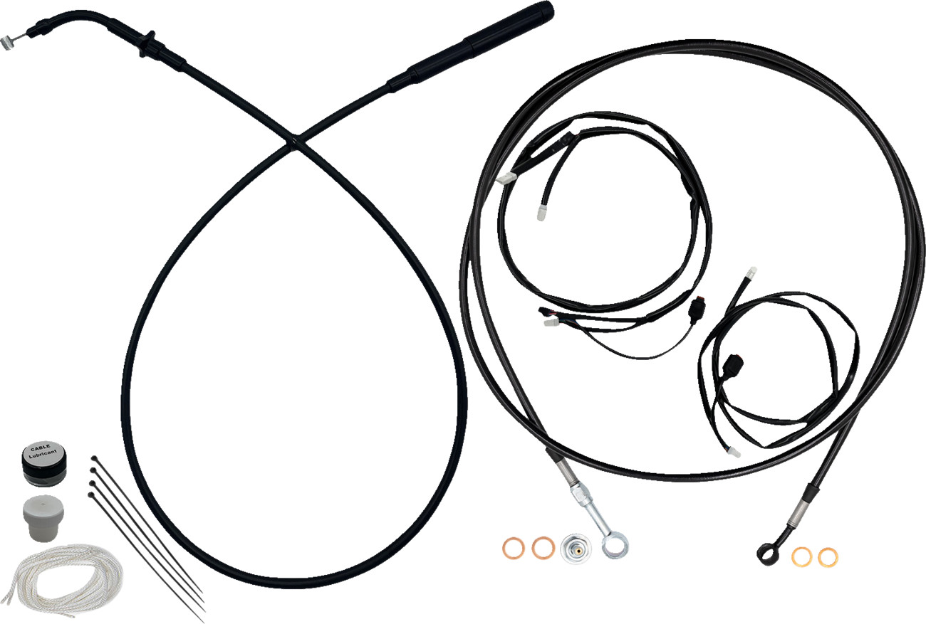 Fat baggers inc. EZ Install Kit - 16" Handlebars - Upper Clutch - Full Length - Black 2023-2025 Harley Davidson FLTRXSE CVO Road Glide