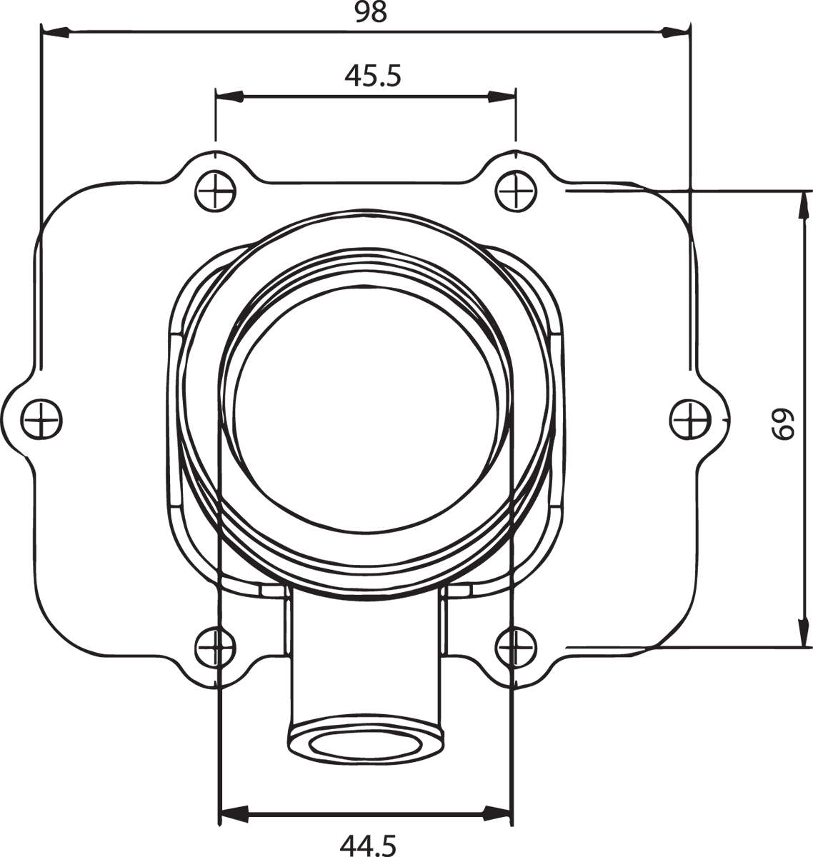 KIMPEX Carburetor Mounting Flange