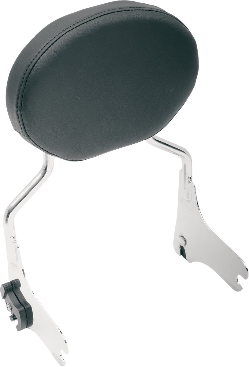 Drag specialties seats Oval Sissy Bar Pad - Smooth - FL '97-'22 Harley Davidson