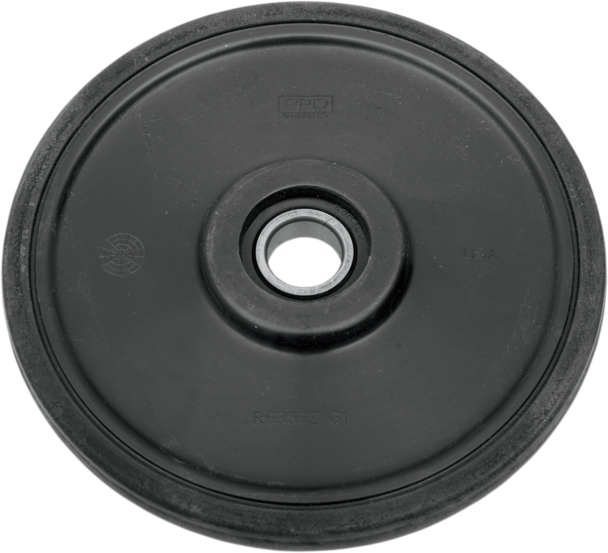 Parts unlimited Idler Wheel with 6004-2RS Bearing - Black - 6.38" OD x 20 mm ID Polaris/Arctic Cat