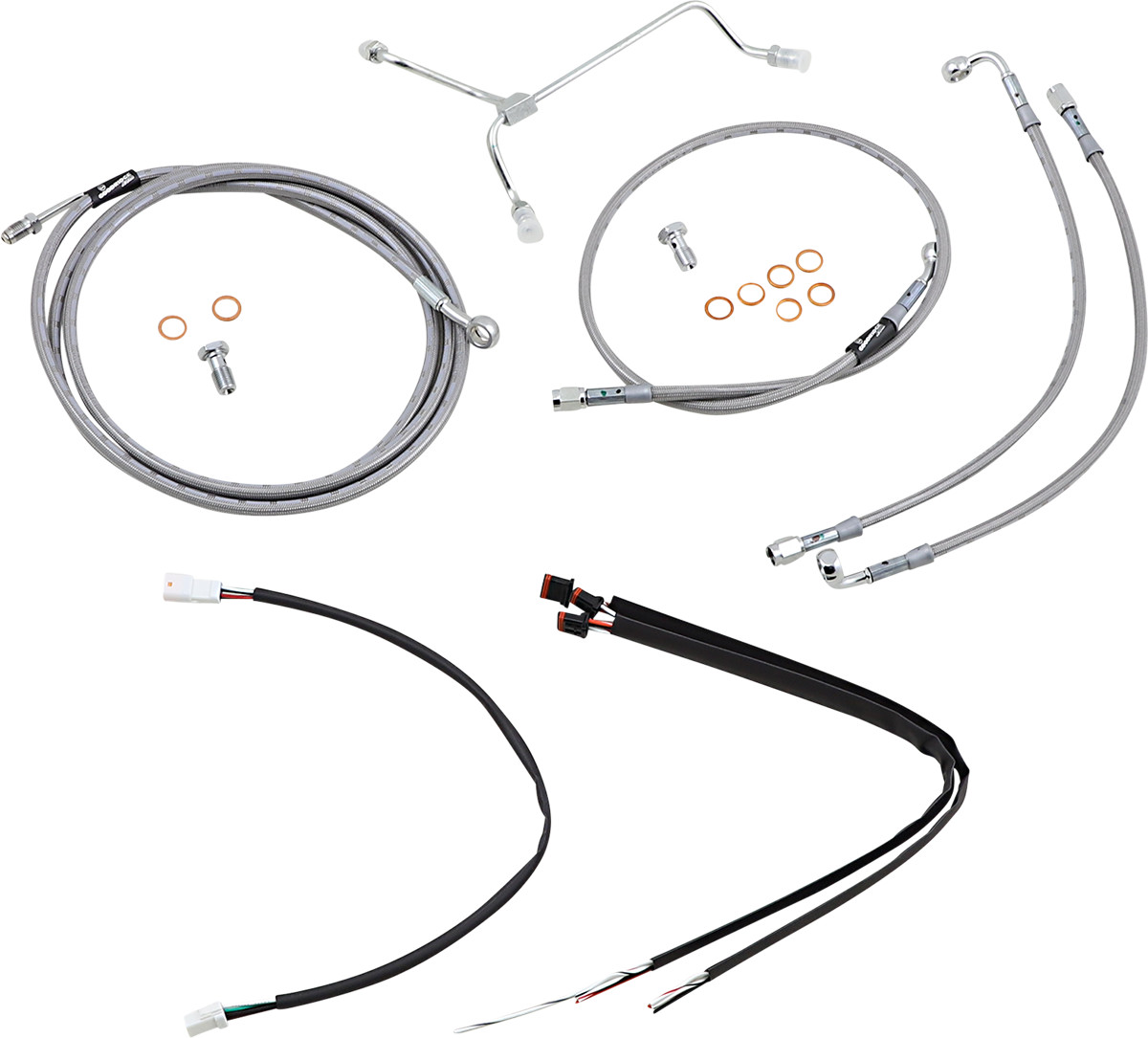 Burly Handlebar Cable Installation Kit For Harley Road King / Glide 2017-2020