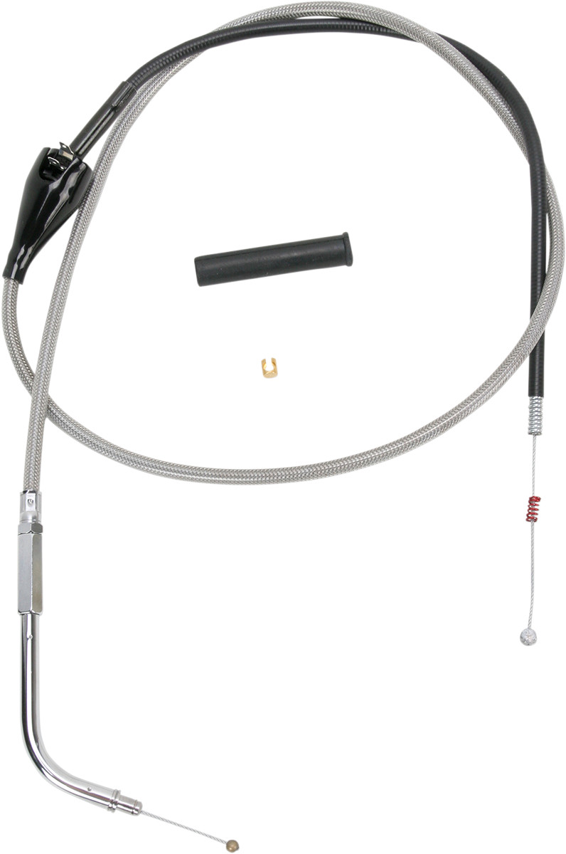 Drag Specialties Stainless Braided Idle Cable