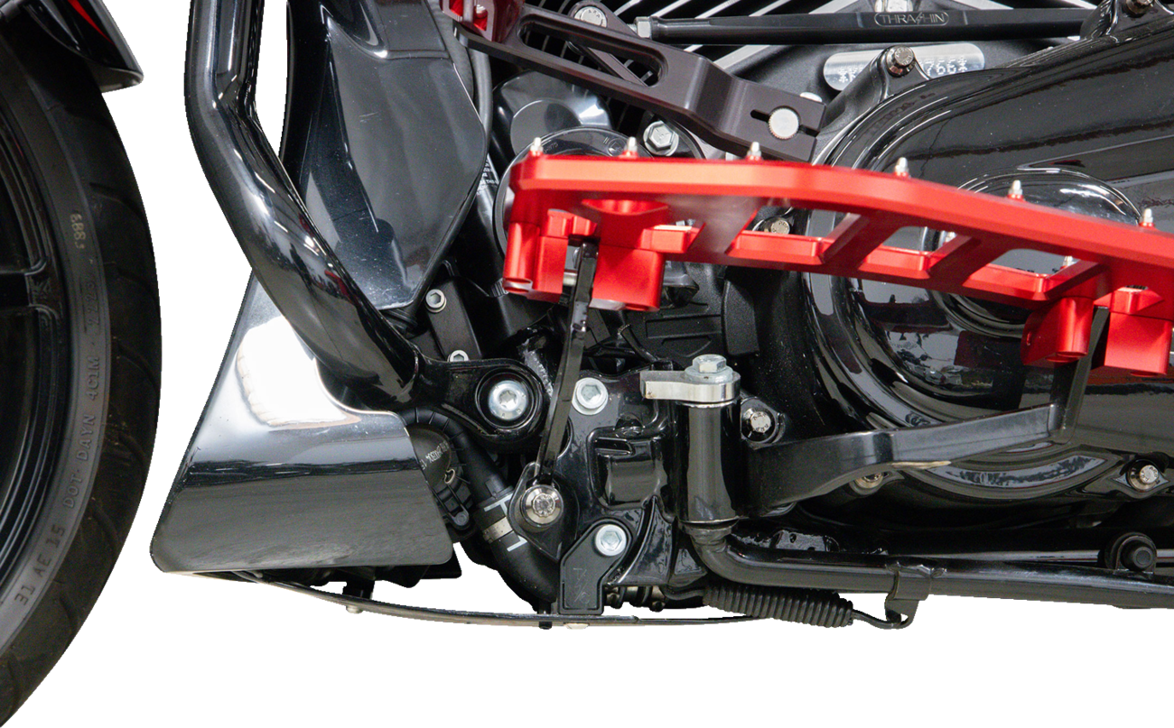 Thrashin supply co. Skid Plate - Carbon Fiber/Gloss - With Black Brackets - FLHX/FLTRX 2024-2024 Harley Davidson FLTRX Road Glide / 2024-2024 Harley Davidson FLHX Street Glide